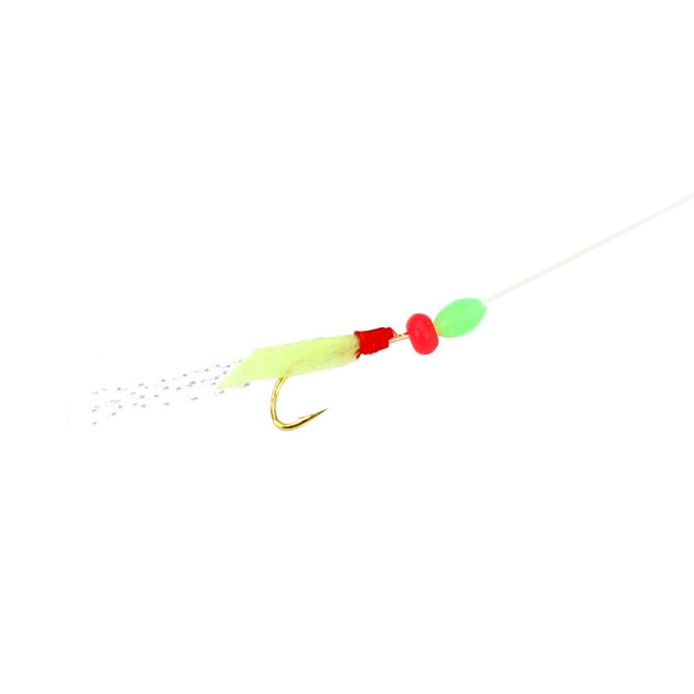 Sabiki 5 Shrimp Rigs Glow in the dark Baits Fishing Lures Catch Hooks Sea Bass e Sabiki 5 Shrimp Rigs Glow in the dark Baits Fishing Lures Catch Hooks Sea Bass e