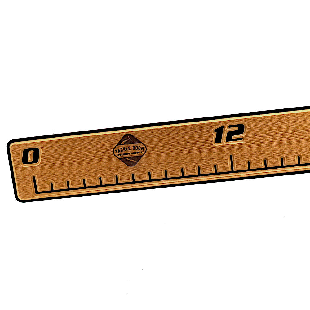 Aquagrip Foam Fishing Ruler Teak Finish