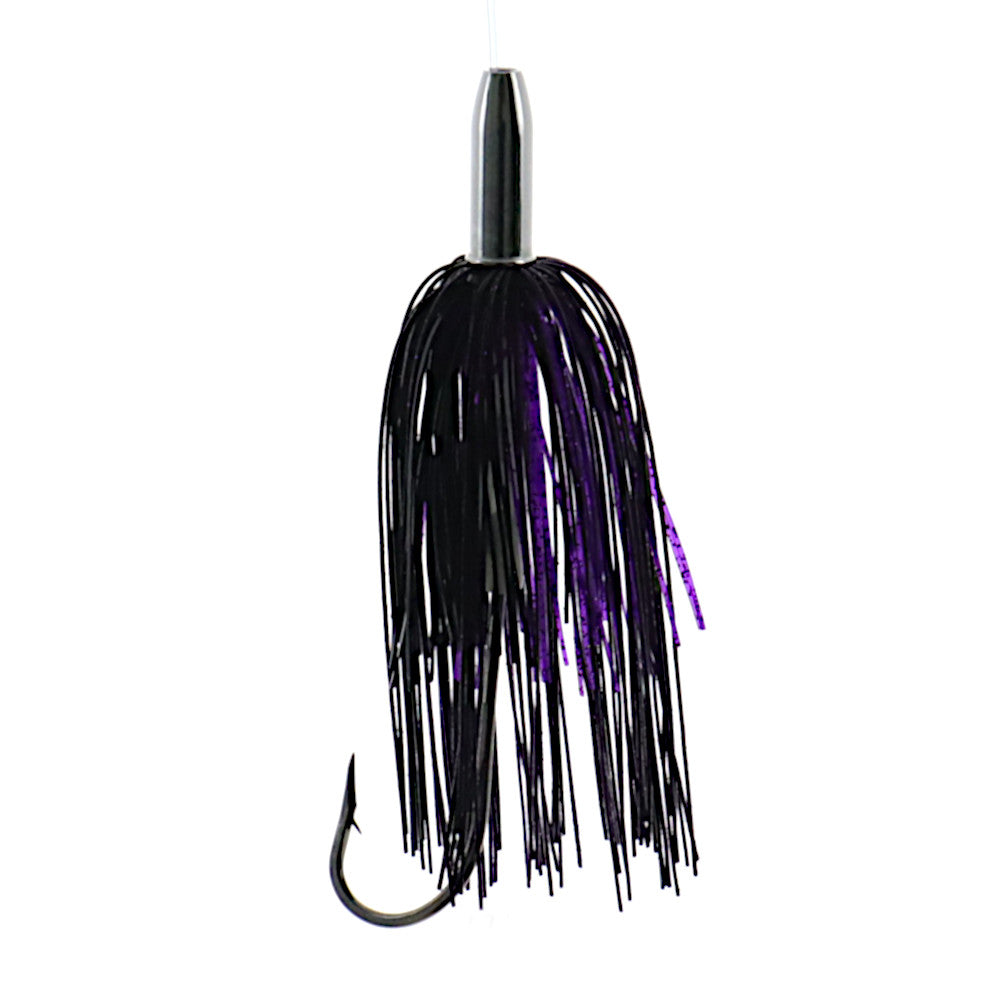 Billy Baits Mini Turbo Slammer Purple Black Silicone Skirts