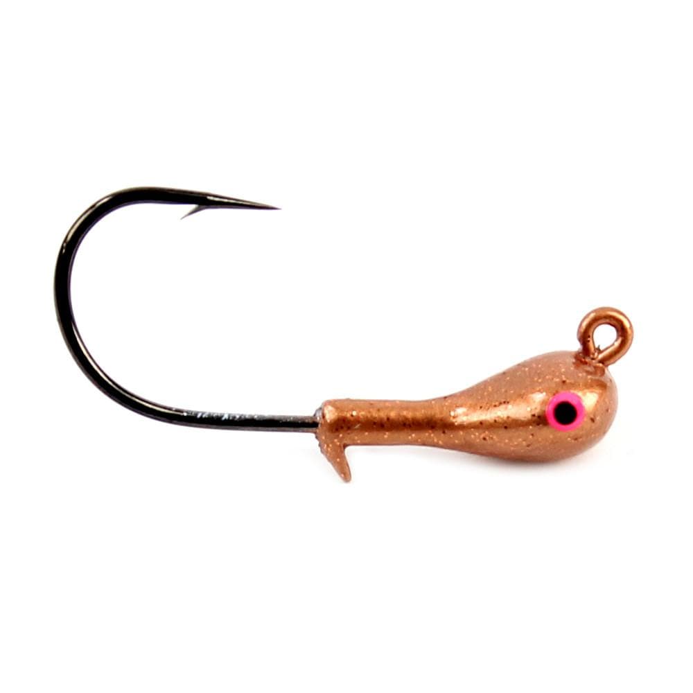 100 Pack 3/8 Oz Lead Head Jig Heads For Walleye – Assorted Colors, Hook Size 1/0