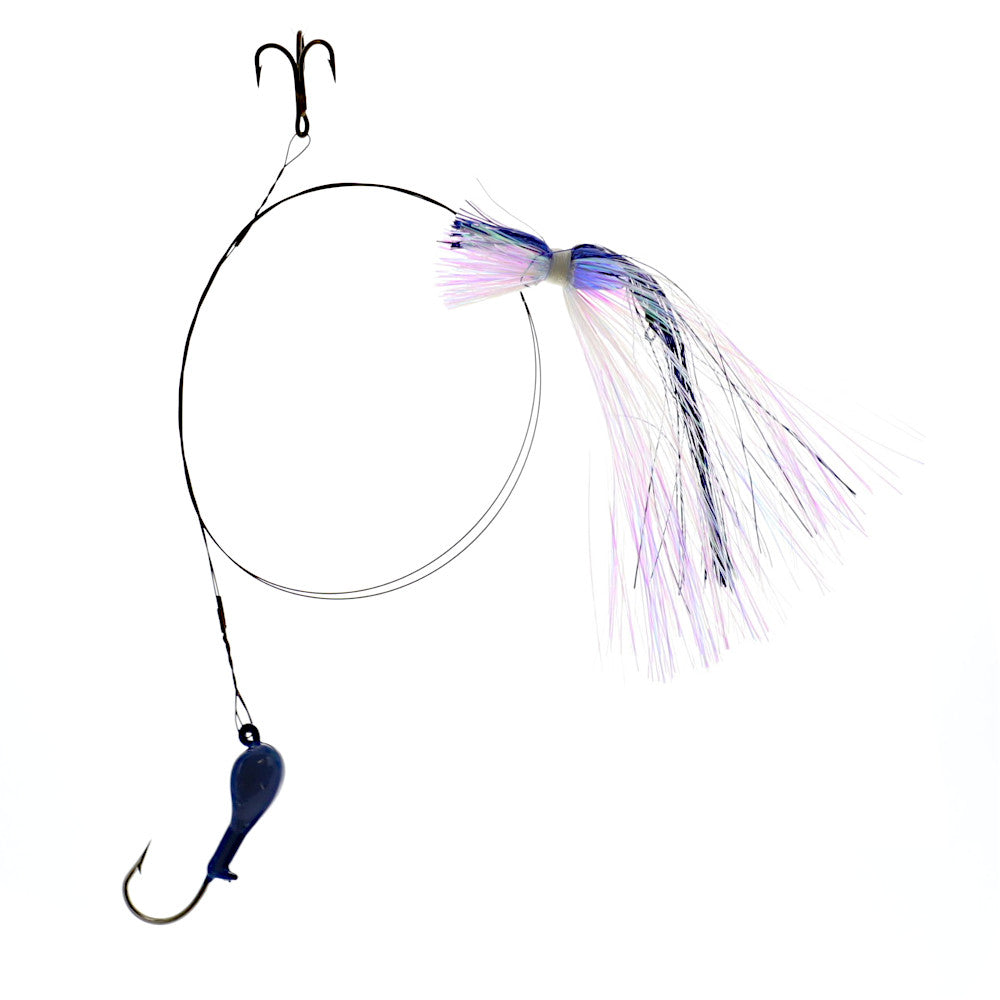 Dead Bait King Rig Blue Water Candy Blue Mylar