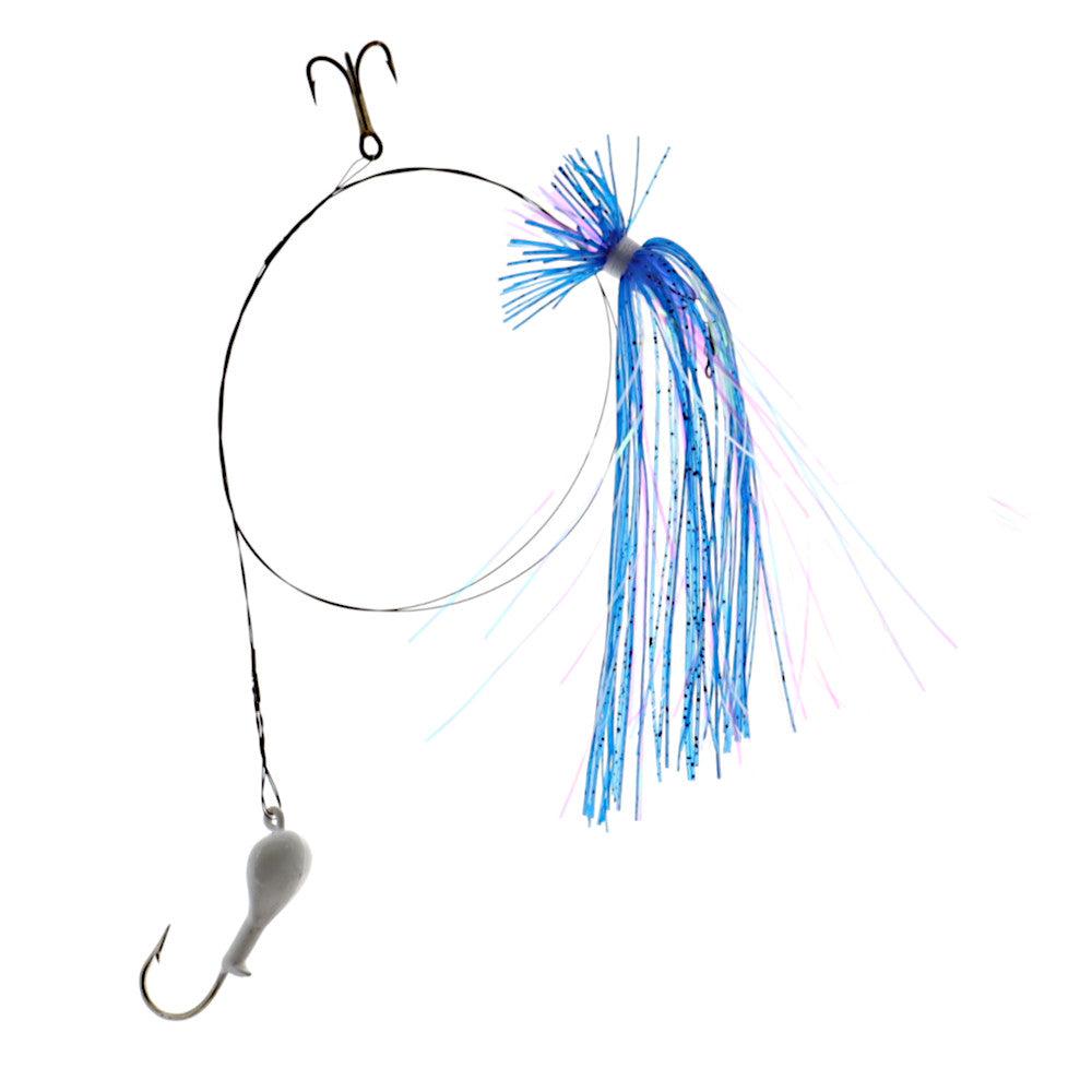 Dead Bait King Rig Blue Water Candy Blue White Hot Shot