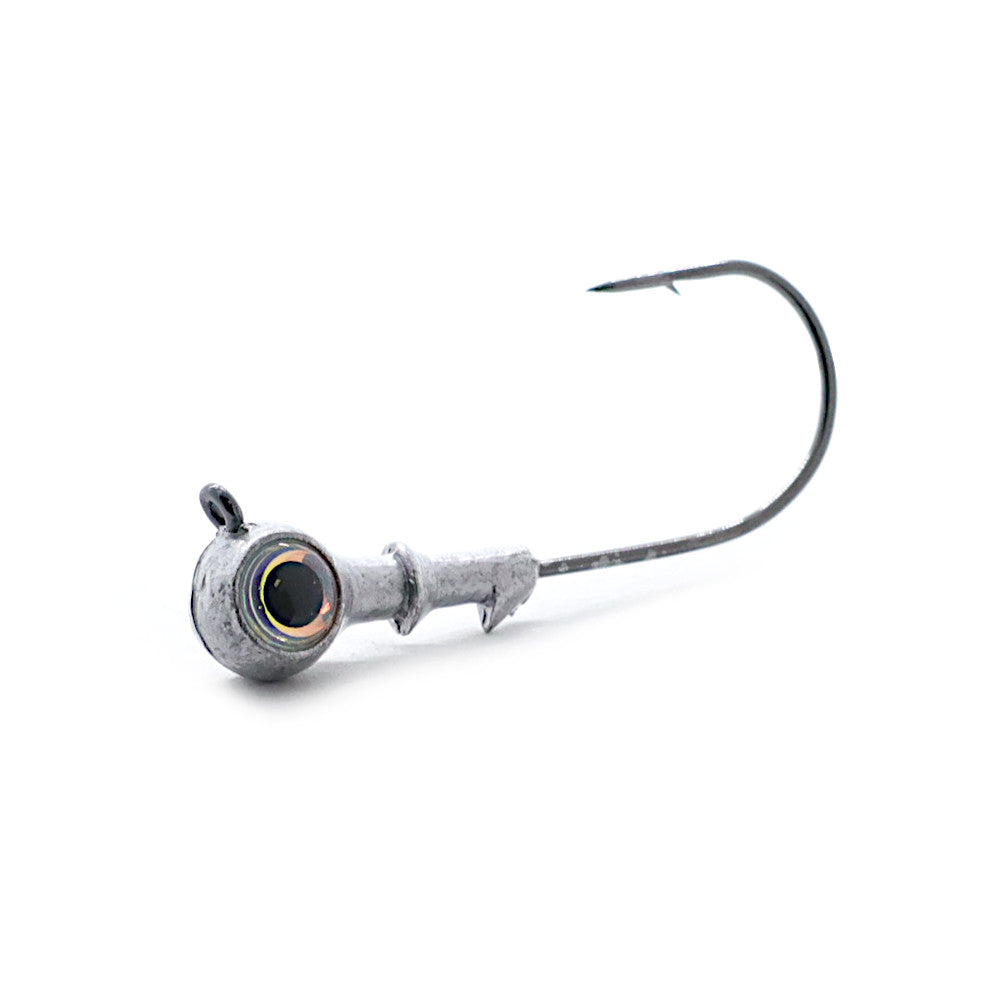 Blue Water Candy Jumbo Eye Jig Head Unpainted Lead