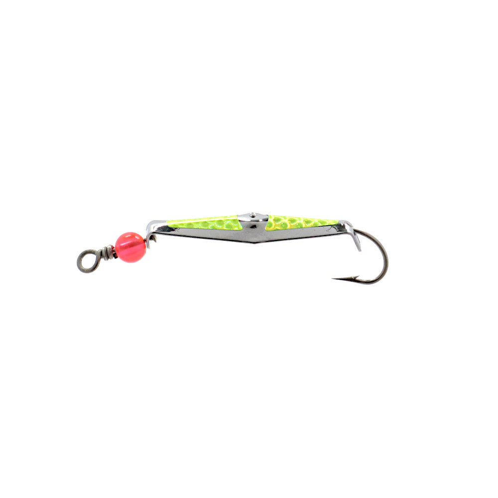 Clarkspoon factory second trolling spoon lures number zero fish scale chartreuse flash