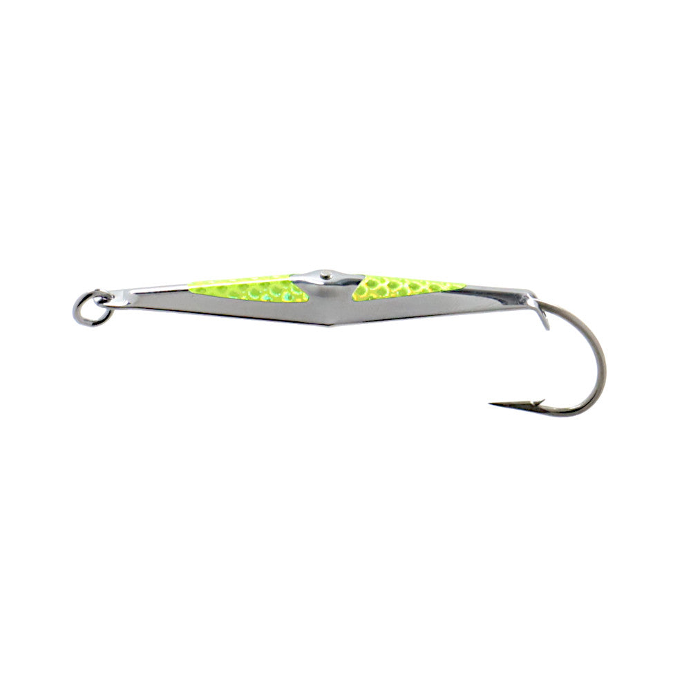 clarkspoon spoon squid factory second trolling lures number 2 chartreuse flash
