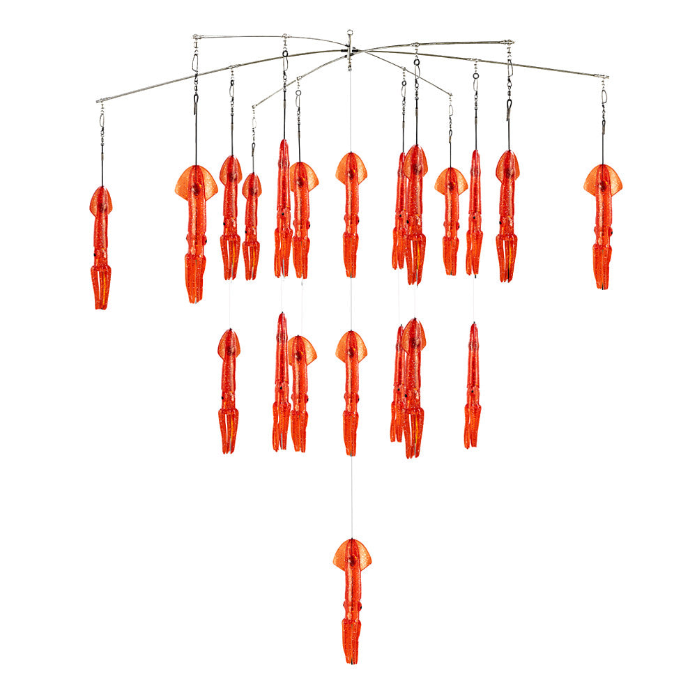 Fish Razr Compact Squid Dredge Red