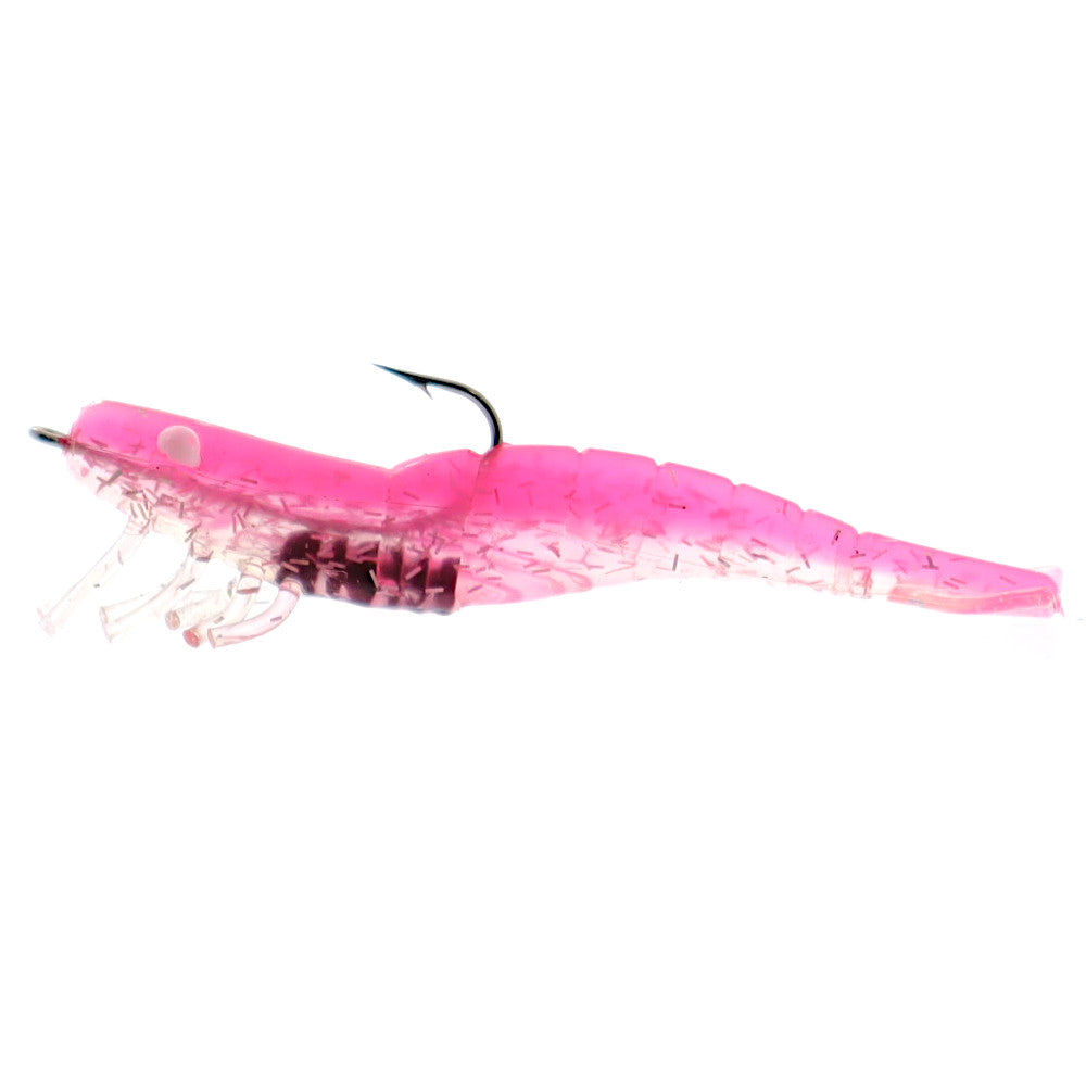 DOA Shrimp 3 Pack Pink Clear Holographic