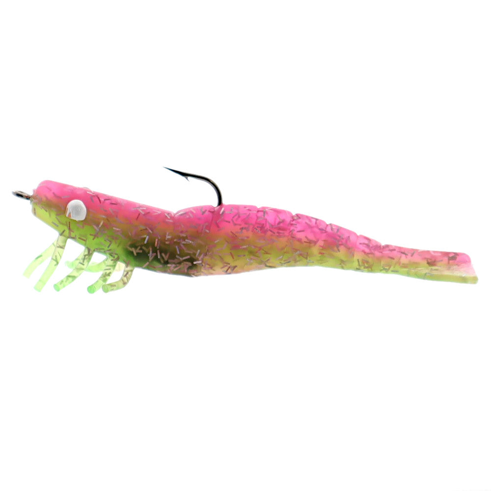 DOA Shrimp 3 Pack Pink Green Holographic