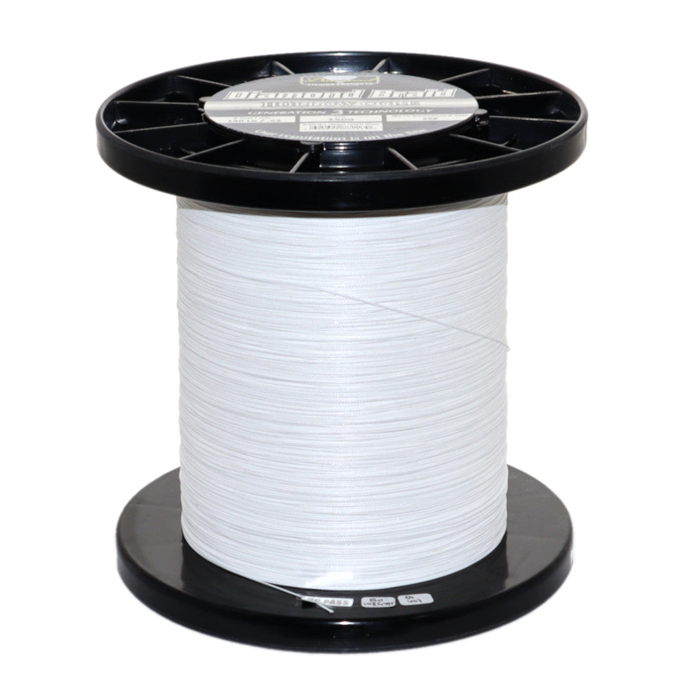 Diamond Braid Gen 3 Hollow Core White 1500 Yard