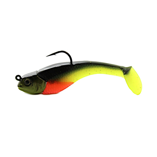 Elias V Fishing Mackinaw Shad Black Red Chartreuse