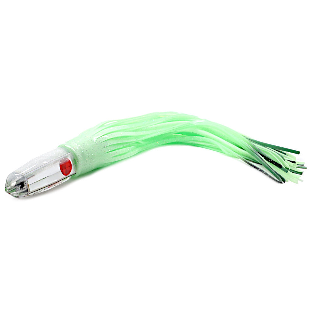 Epic Wahoo Bullet Jet 12 Trolling Lure Super Glow Crystal Mirror