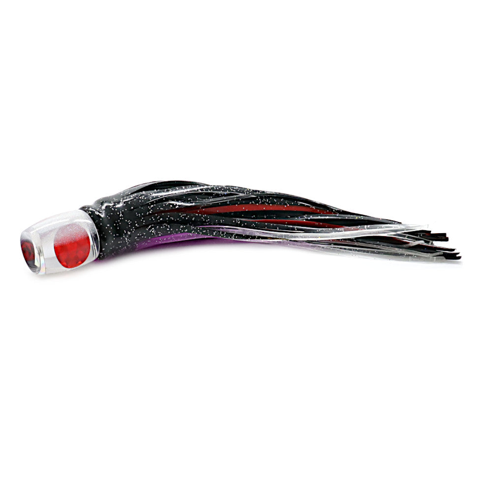 Epic Cup Face Trolling Lure Silver Purple Black Crystal Mirror