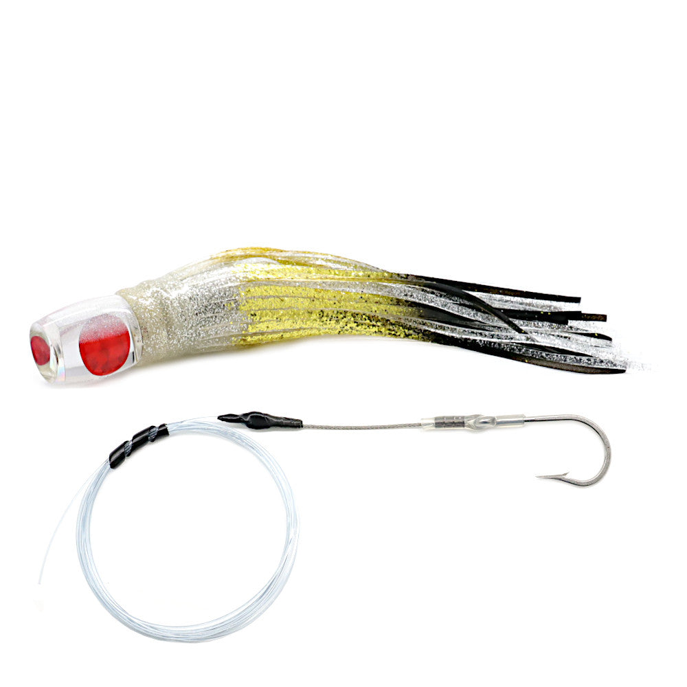 Epic Cup Face Trolling Lure Gold Silver Black Rigged