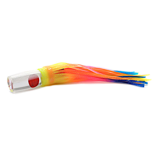Epic Flat Face 8 Trolling Lure Neon Rainbow Crystal Mirror