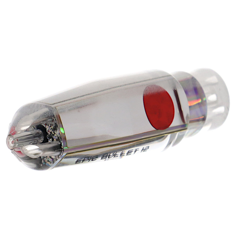 Epic Wahoo Bullet Jet 12 Trolling Lure Head Only Crystal Mirror