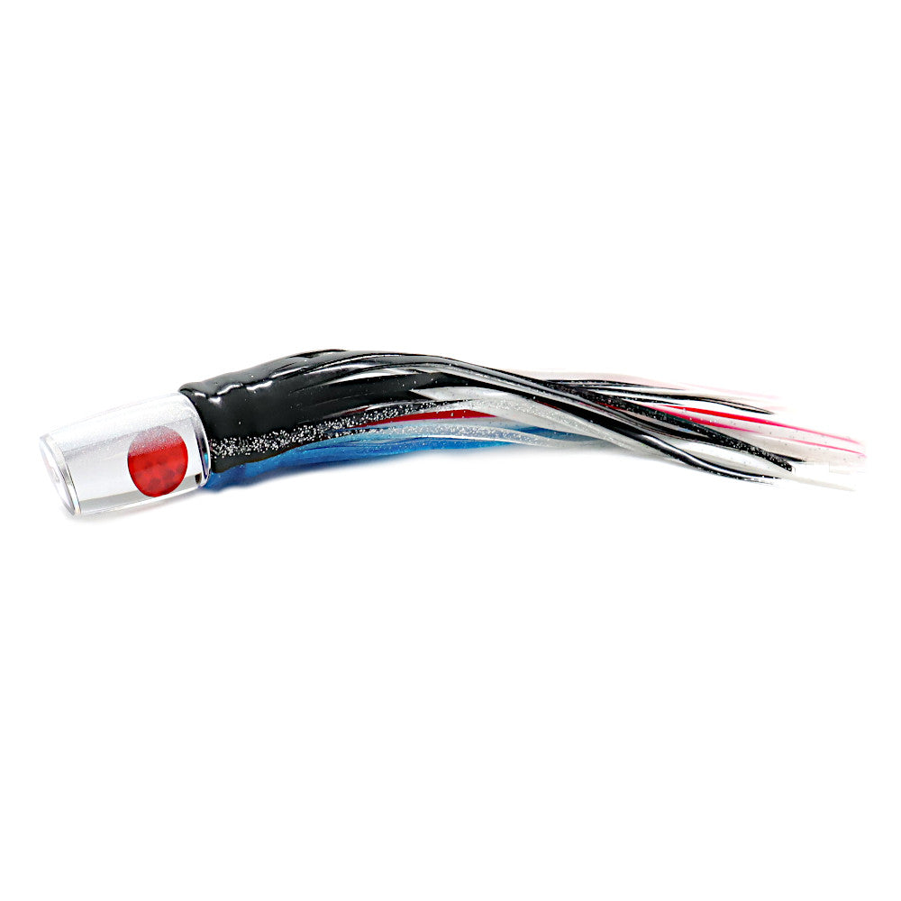 Epic Slant Head Trolling Lure Blue Black Crystal Mirror