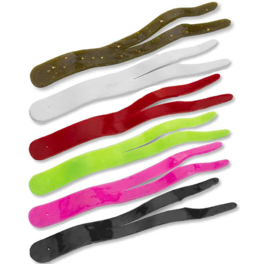 Fat Cow Jig Strips Split Tail Pork Rind Bait Group