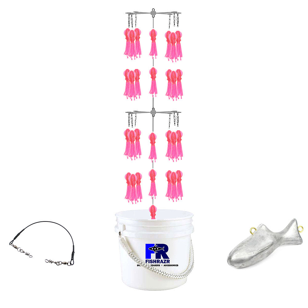 Fish Razr Phat Squid Bucket Dredge Pink