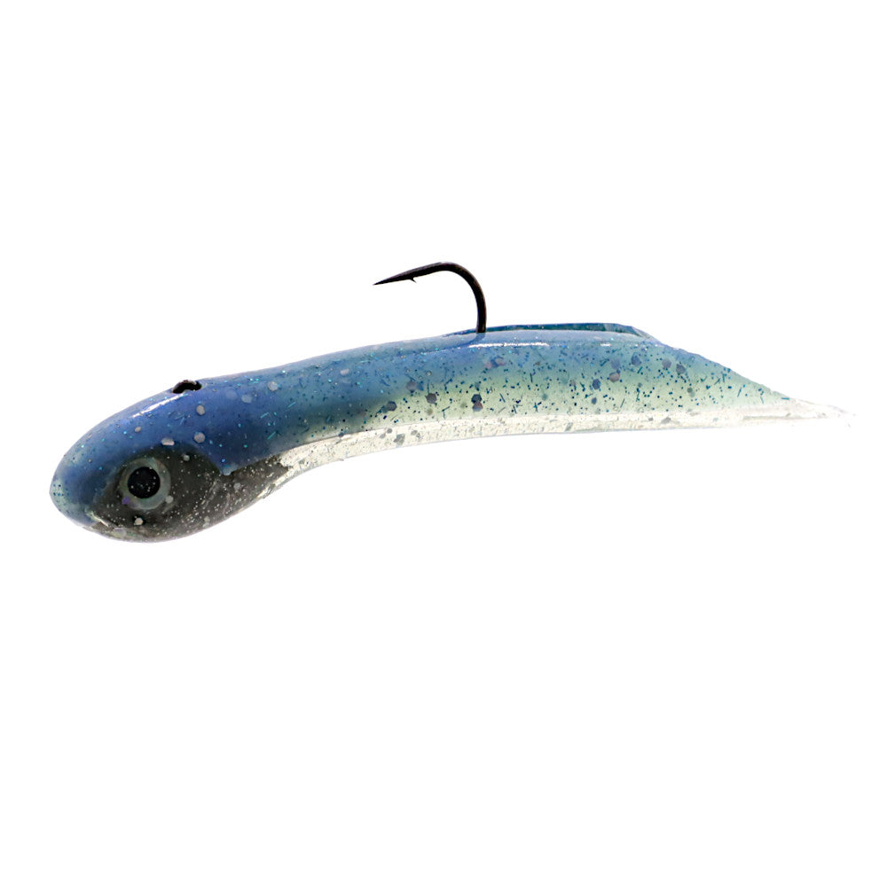 hookup baits tube jig soft plastic mint blue silver