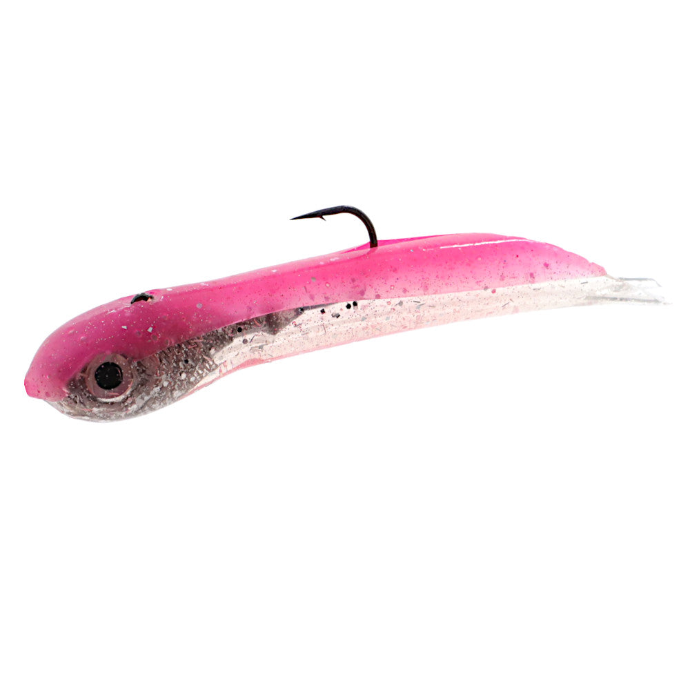 hookup baits tube jig soft plastic pink silver