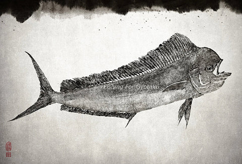 Mahi Mahi Gyotaku by Dwight Hwang