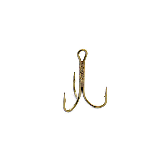 Mustad 3551 BR classic treble hook bronze finish