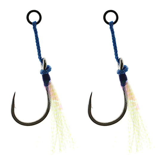 Mustad Ocean Crystal Jig Assist hooks pair