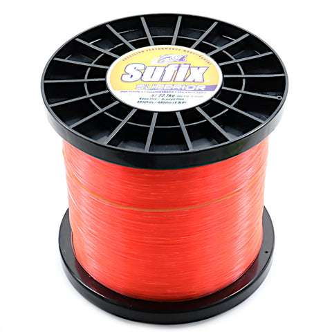 Sufix Superior Neon Fire Mono Line Orange 4.4 lb spool