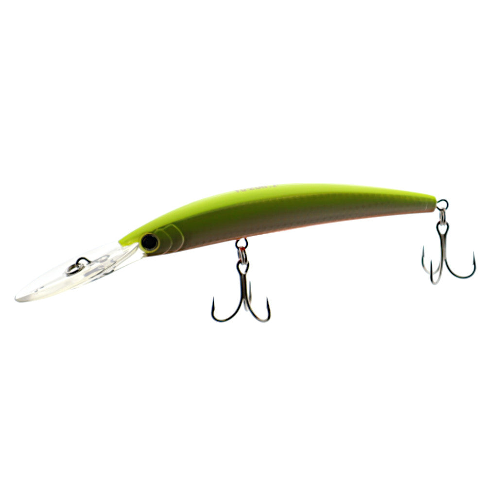 Yozuri Crystal Minnow 5 Floating Holo Chartreuse