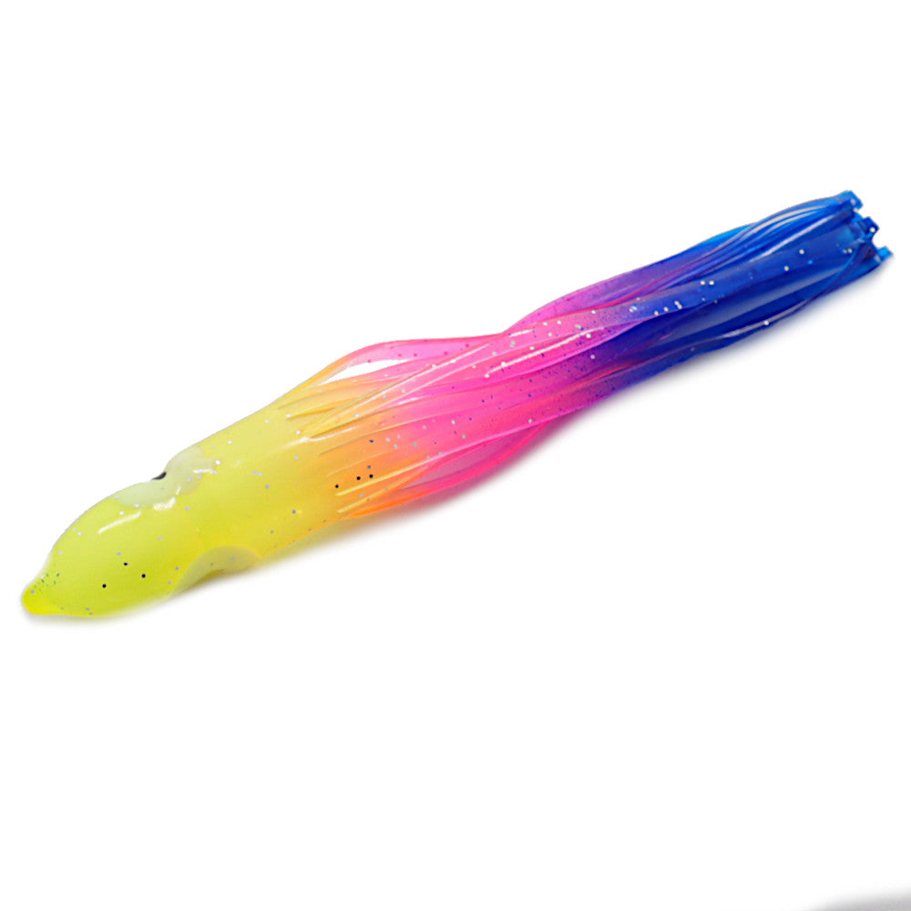 blue water candy small lure squid skirt rainbow