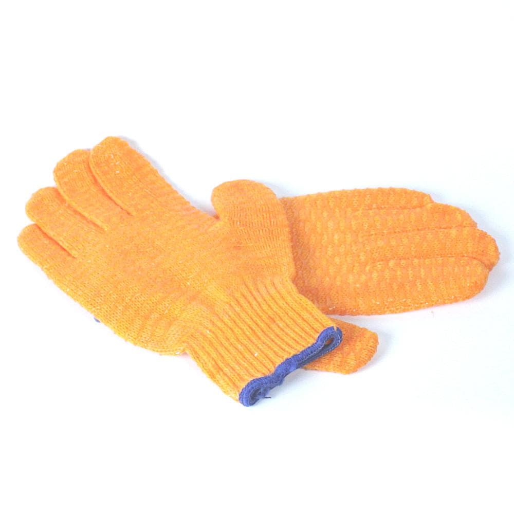 Orange fishing gloves medium
