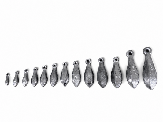 Epic Fishing Co Bank Sinkers - Hand-Poured Lead - Bottom Fishing Surf Casting Saltwater