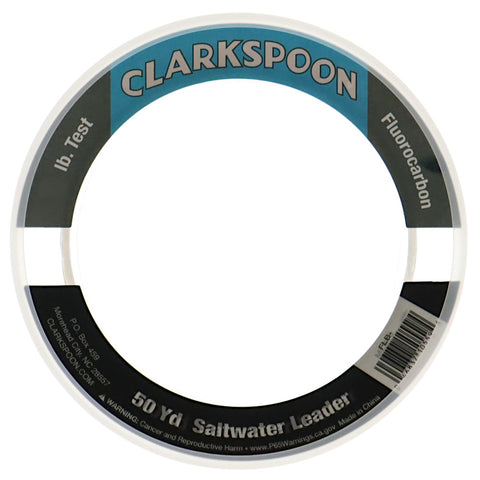 Clarkspoon Fluorocarbon Leader Material 50 yard wrist spool
