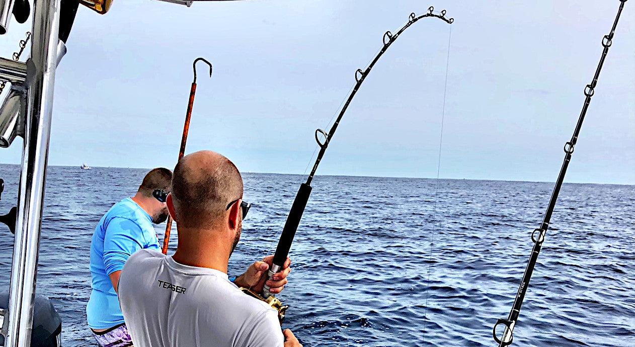 Offshore fishing - trolling spread