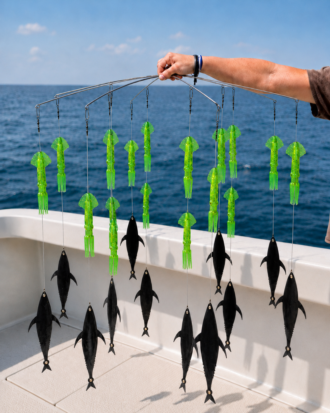 Epic Fishing Co Squid & Flaps Dredge - Offshore Teaser System for Marlin & Tuna