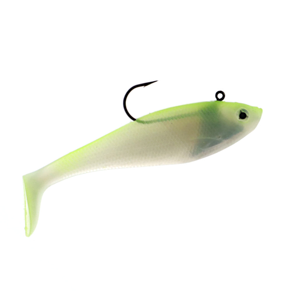 Storm WildEye Swim Shad Size 6 Chartreuse Silver