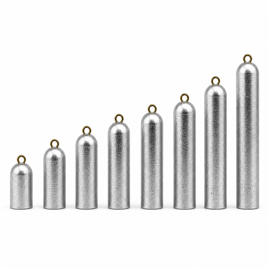 Deep Drop Weight size lineup on white background