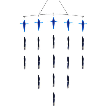 Epic Fishing Co bulb squid spreader bar blue birds blue squid