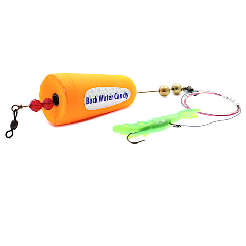 Blue Water Candy Back Water Rigged Popping Cork Snot Rocket Green Shrimp