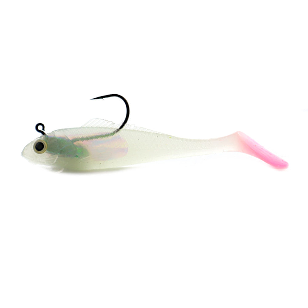 Billy Bay Halo Shad 3 Pack Glow Pink Fire Tail