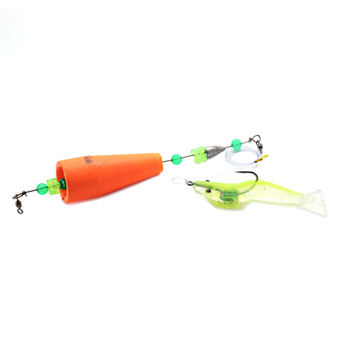 Billy Bay Low Country Lightning Rigged Popping Cork 123 System Clear Chartreuse