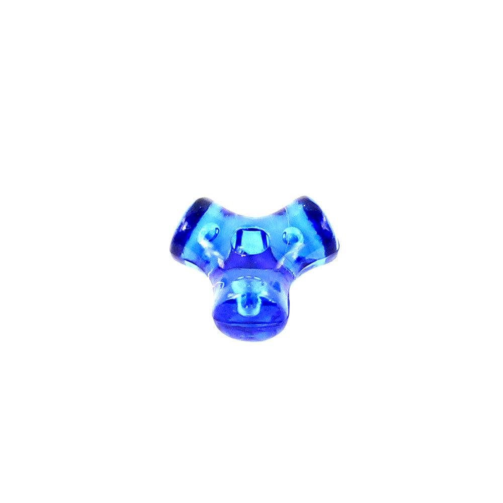 Blue Tri Bead