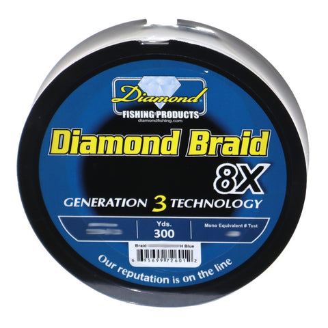 Diamond Braid Gen III Blue 300 Yard Spool