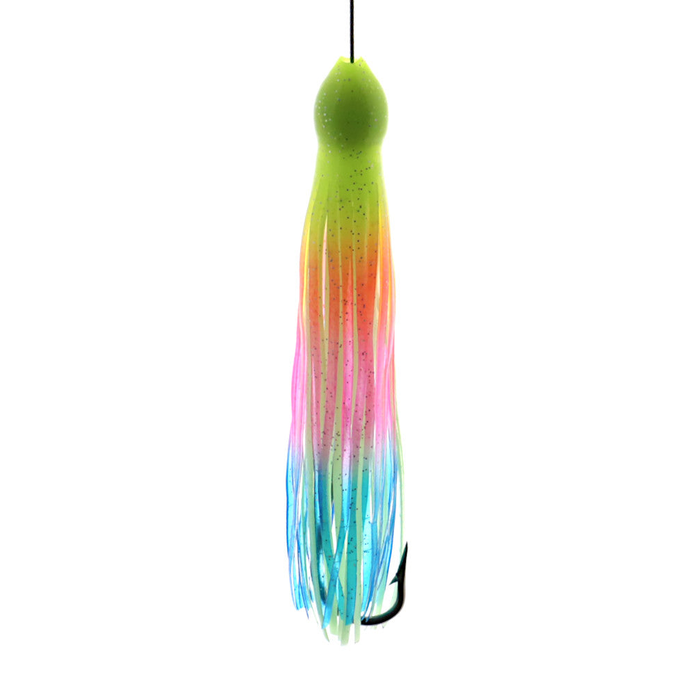 El Cheap Hoo Affordable Wahoo Trolling Lure Glow Rainbow