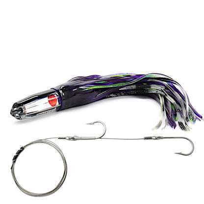 epic black mirror series wahoo lure jet rigged purple green