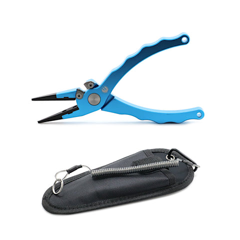 Epic Saltwater Fishing Pliers Aluminum Blue Sheath