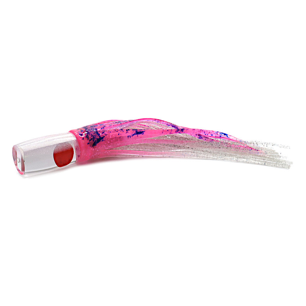 Epic Flat Face 8 Trolling Lure Pink Blue Silver Crystal Mirror