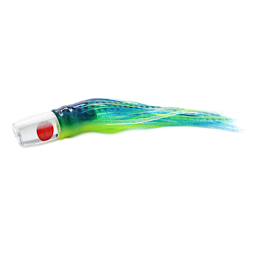 epic fishing co trolling lure heads Mo Head Chugger Medium 11" Orange Paua Shell / Lure Only With a 30 Viking Heads Finesse Heads -