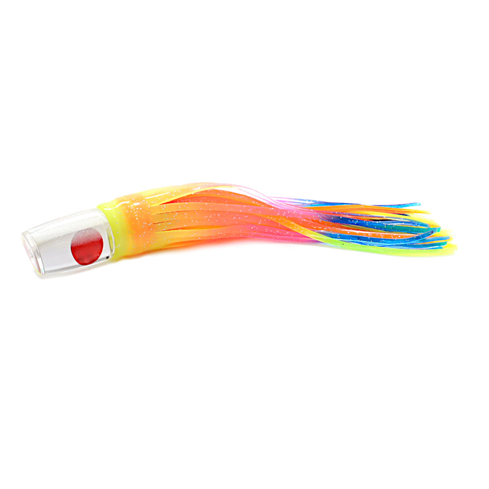 Epic Slant Head Trolling Lure Neon Rainbow Crystal Mirror