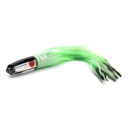 Epic black mirror wahoo lure jet head super glow unrigged